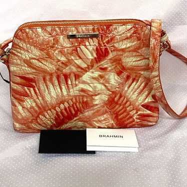 Brahmin mini Sydney crossbody(pink flamingo melbou