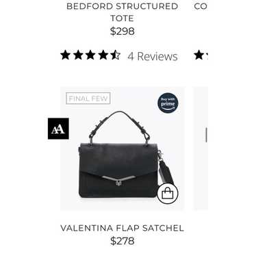 BOTKIER NY Valentino Leather Black Satchel  Bag D… - image 1