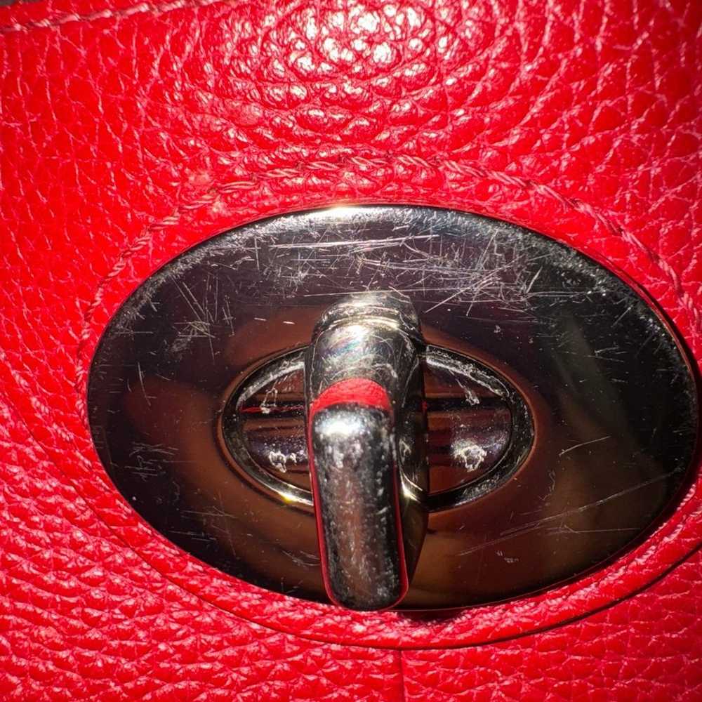 Beautiful Vintage 2011 Red Coach Pebbled "Penelop… - image 7