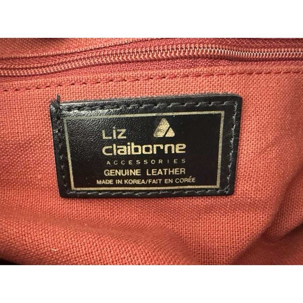 Vintage Liz Claiborne Red Genuine Leather Double … - image 11