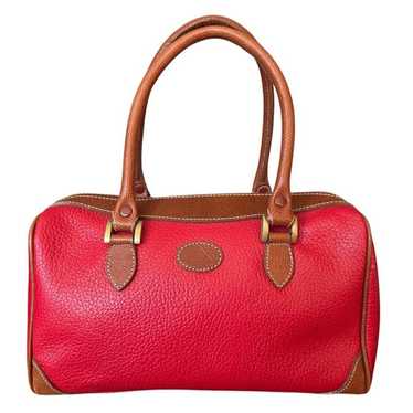 Vintage Liz Claiborne Red Genuine Leather Double … - image 1