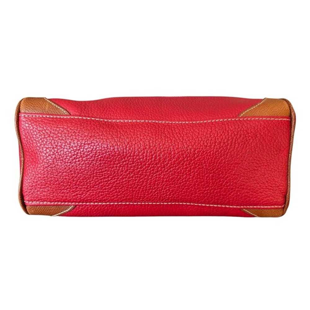 Vintage Liz Claiborne Red Genuine Leather Double … - image 5