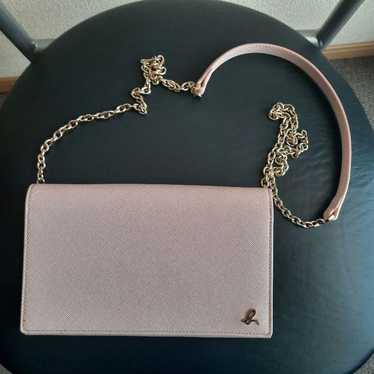 【Excellent Condition】agnes b Pink Chain Wallet