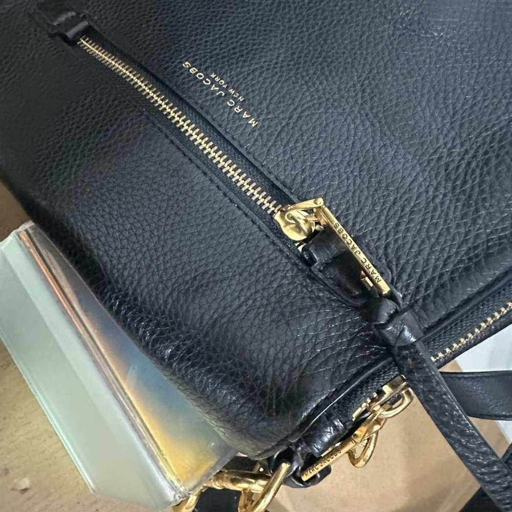 Like new Marc Jacobs Recruit Nomad Black Pebbled … - image 11