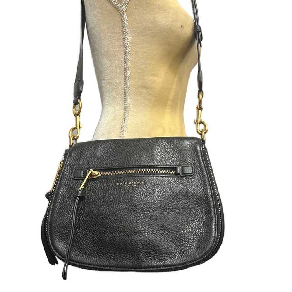 Like new Marc Jacobs Recruit Nomad Black Pebbled … - image 1