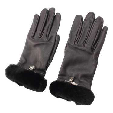 Hermès Soya leather gloves