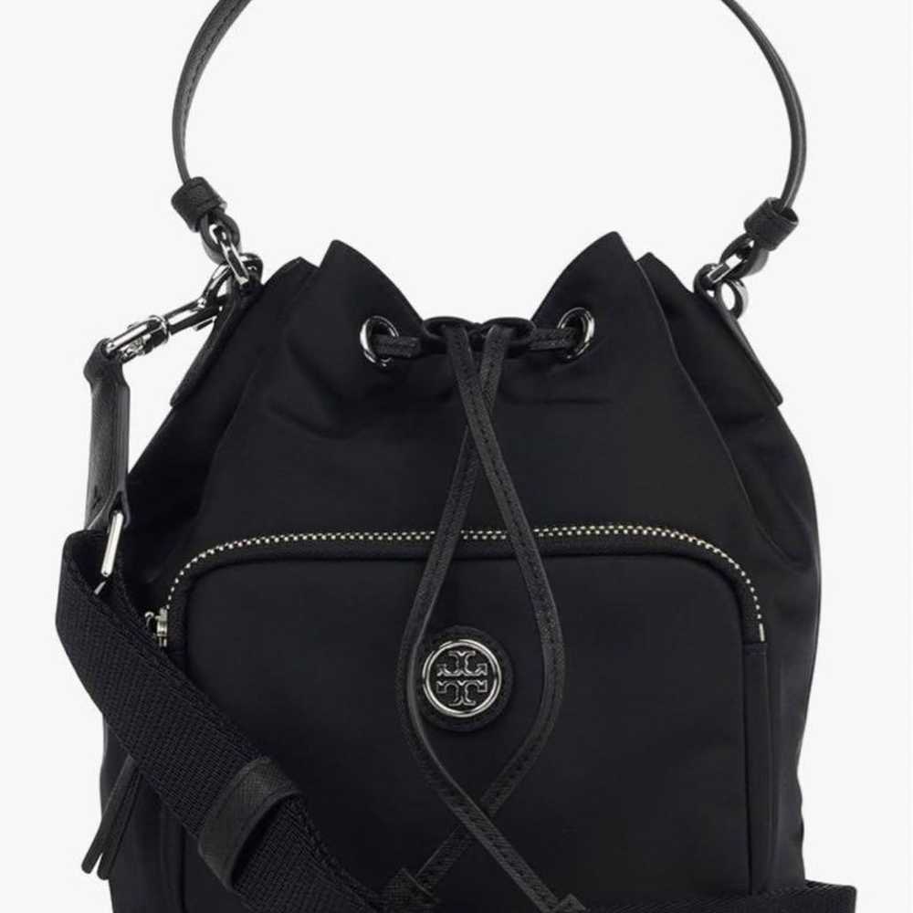 Black Nylon Bucket Bag - image 1