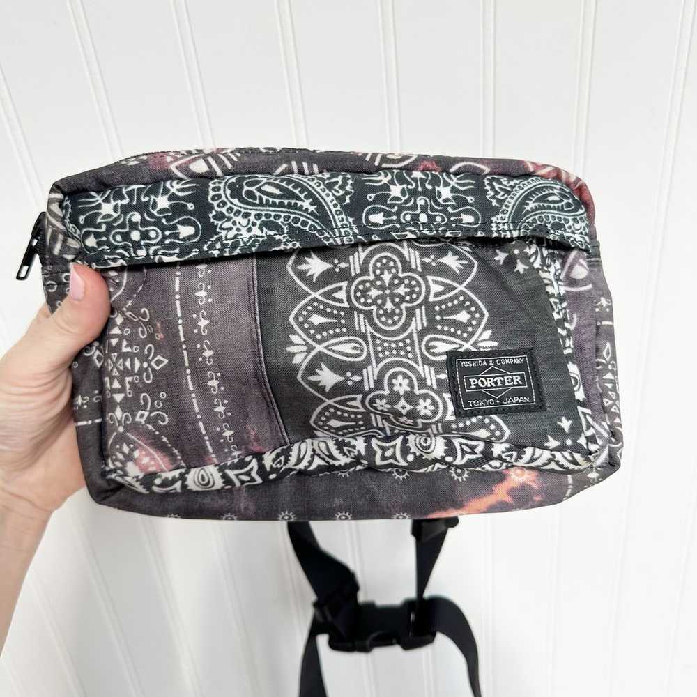 Neighborhood Japan Porter Waist Bag Black Grey Pa… - image 2