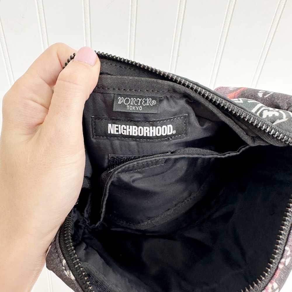 Neighborhood Japan Porter Waist Bag Black Grey Pa… - image 6