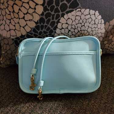 Vintage Coach Aqua Carnival Crossbody Handbag #99… - image 1