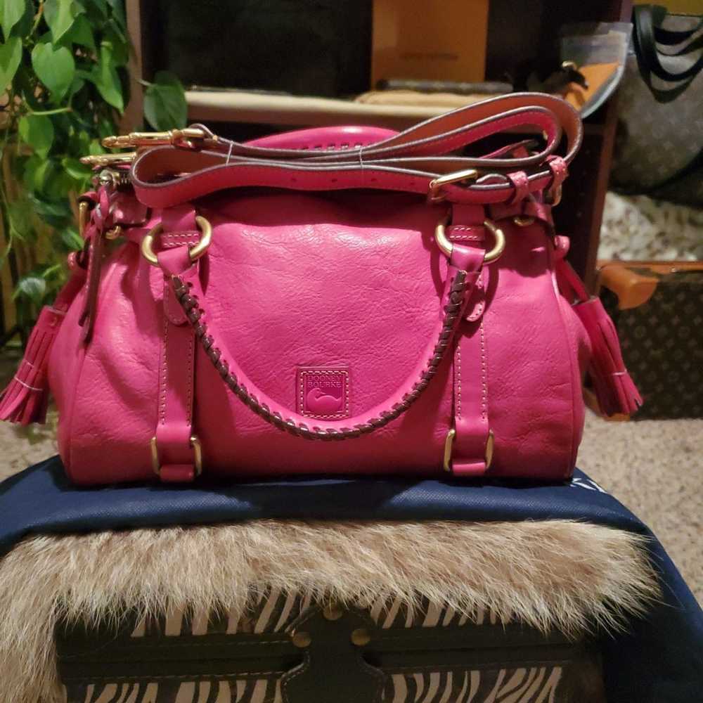 Dooney And Bourke Small Florentine Satchel In Fuc… - image 3