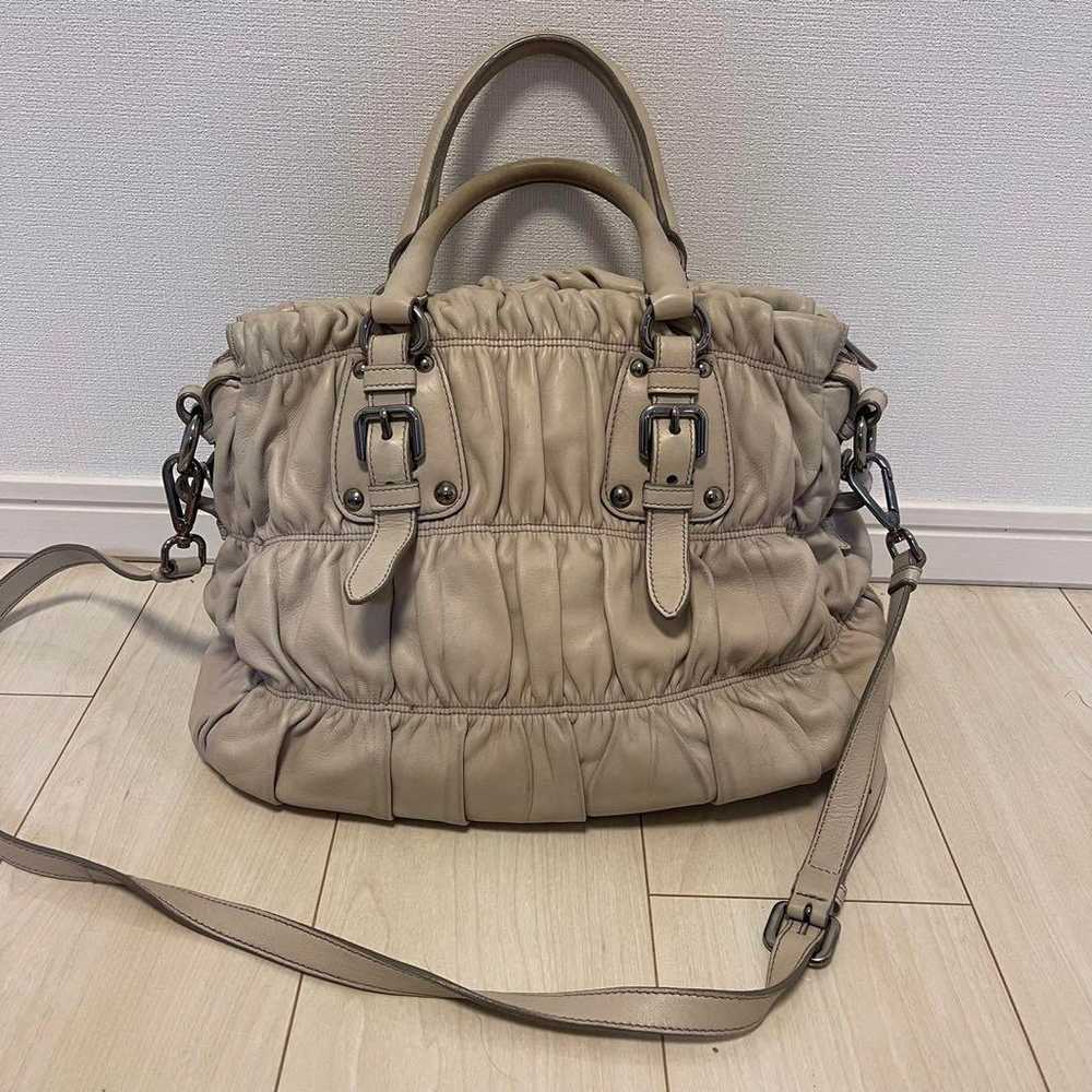 Prada Leather 2way Bag - image 2