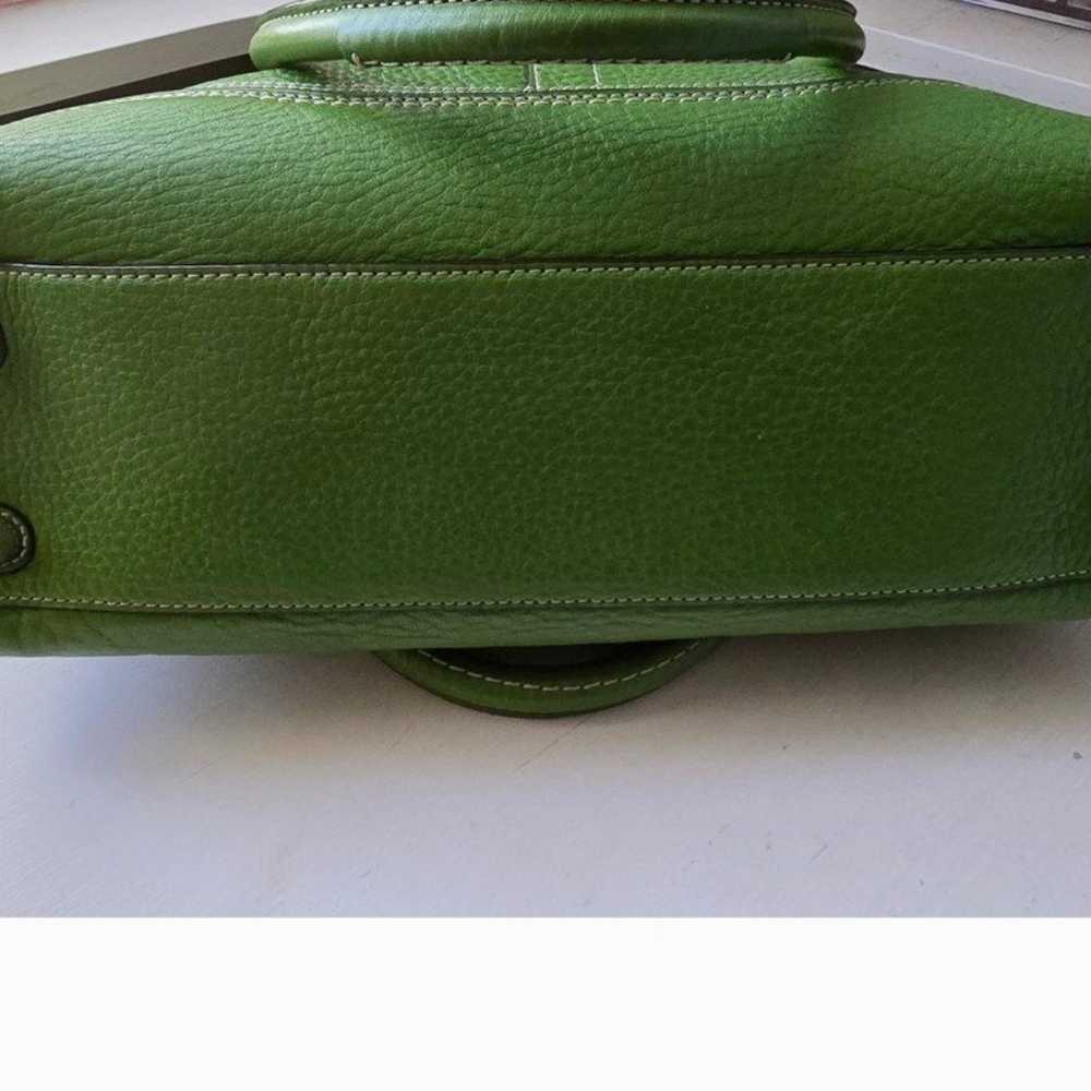 Vintage Coach Hampton green satchel - image 5