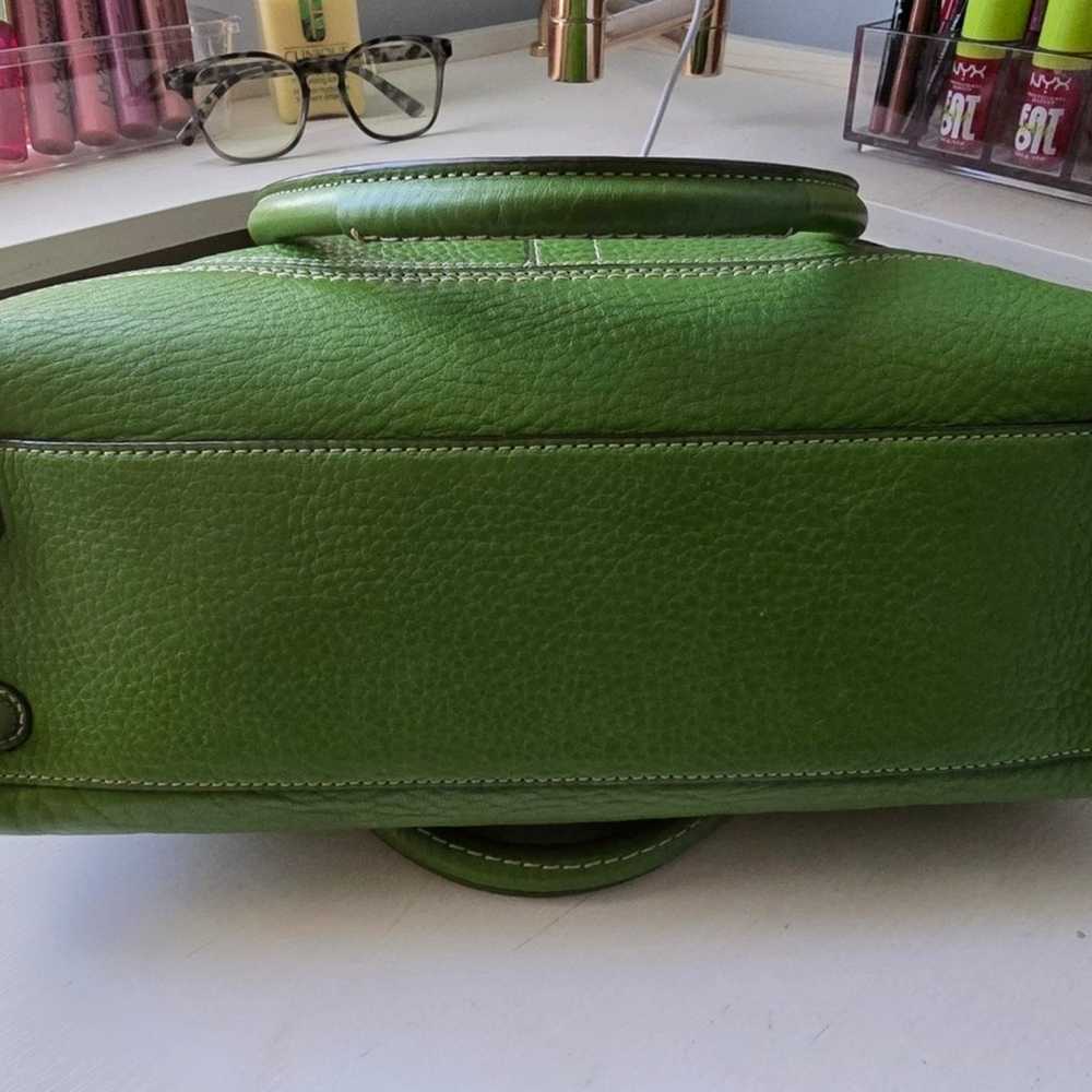 Vintage Coach Hampton green satchel - image 6