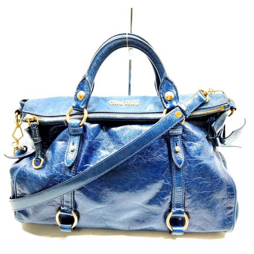 Miu Miu Handbag Blue leather - image 1