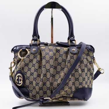 Gucci Sukey GG Canvas 2 way handbag