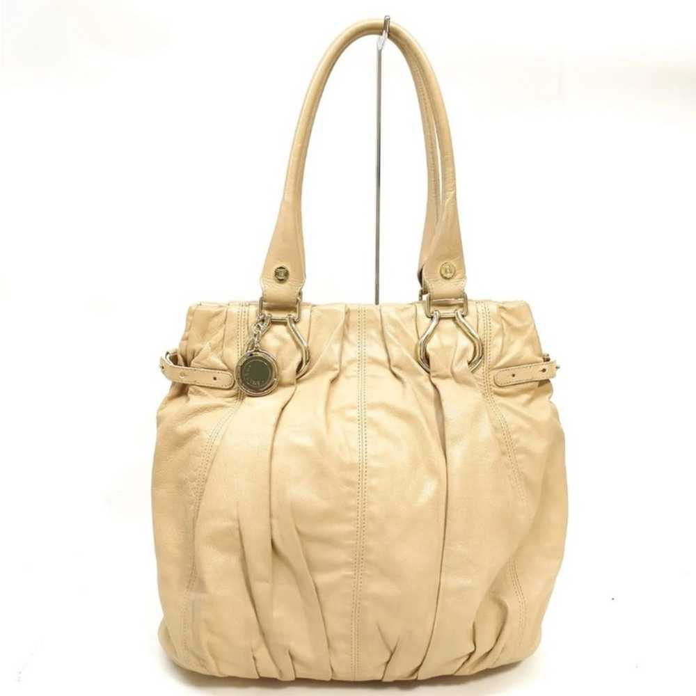 Celine Handbag Beige Leather - image 1