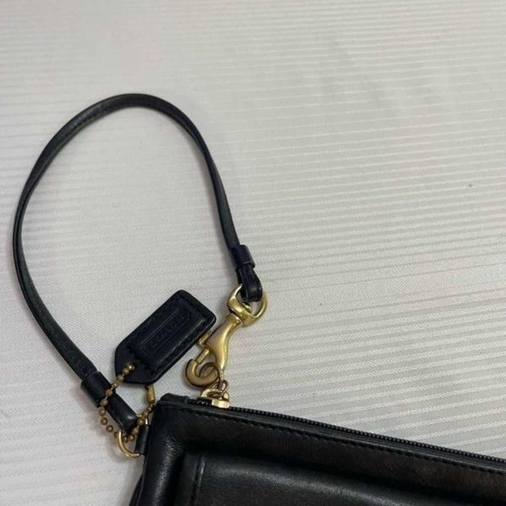 COACH Vintage Black Front Flap Turn Lock pocket C… - image 3