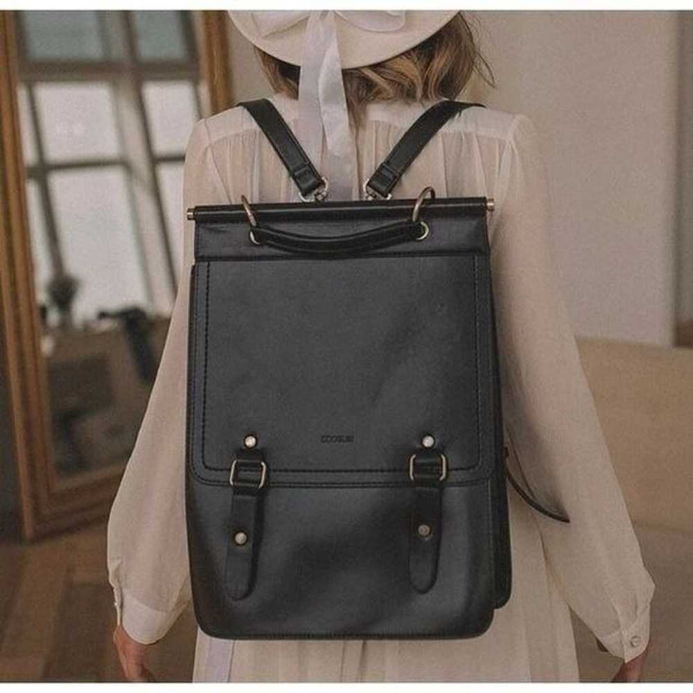 ECOSUSI Vegan Leather Backpack Women Vintage Lapt… - image 2