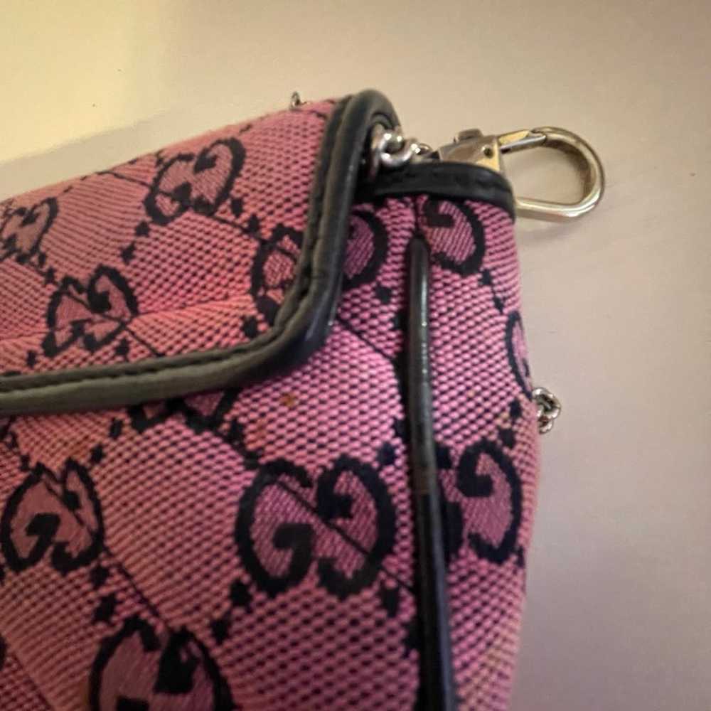 GG Marmont Flap Bag Quilted GG Canvas mini - image 5