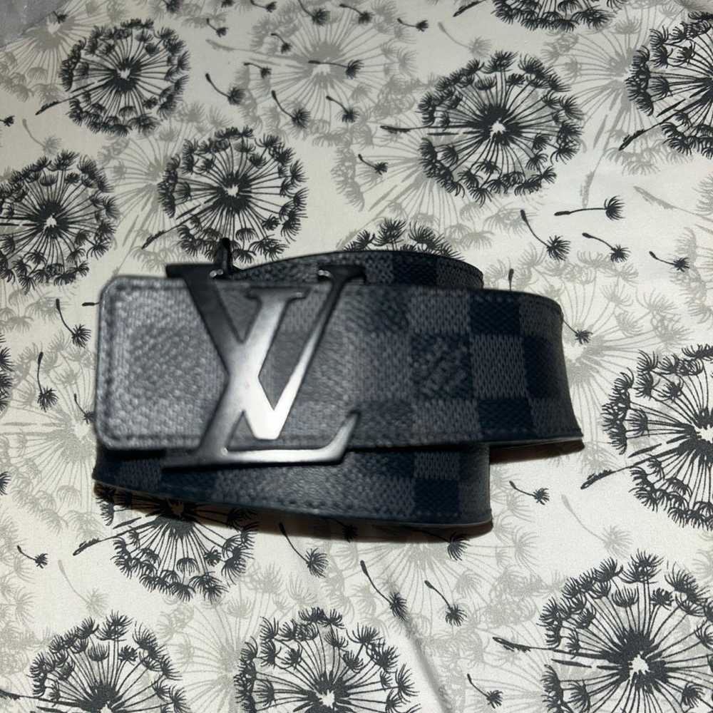 Louis Vuitton Black Damier Belt EUC Size 36 - image 2