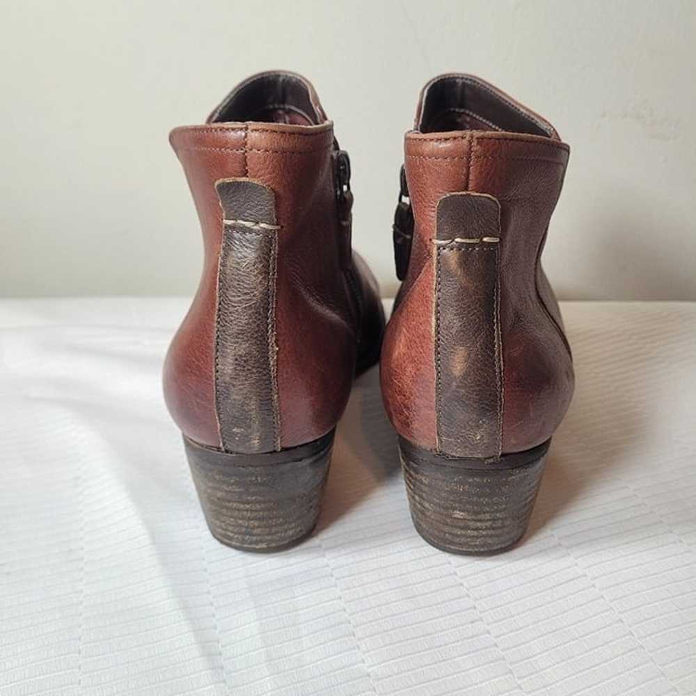 Clarks Maypearl Ramie Brown Leather Ankle Booties… - image 3