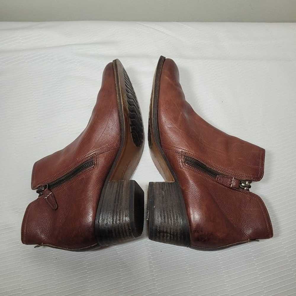 Clarks Maypearl Ramie Brown Leather Ankle Booties… - image 4