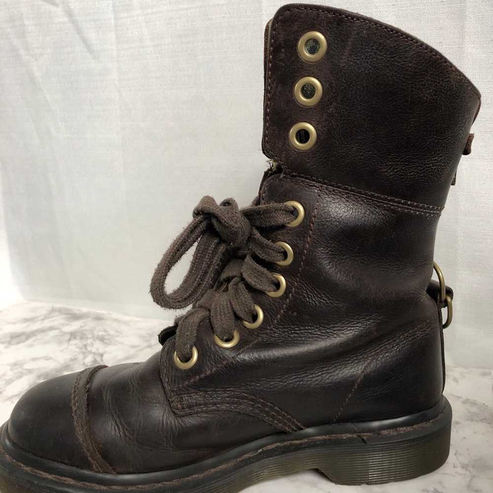 Dr Martens Air Wair Brown leather combat boots Wo… - image 5