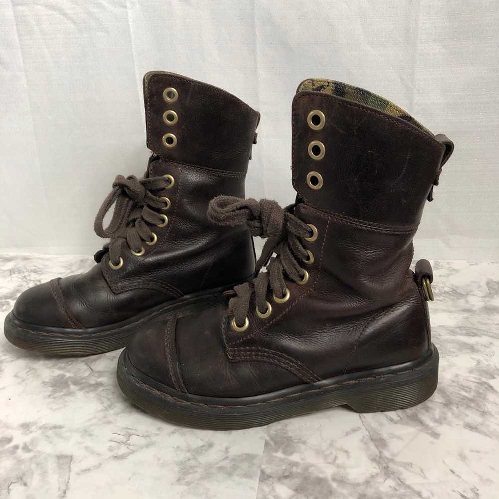 Dr Martens Air Wair Brown leather combat boots Wo… - image 6