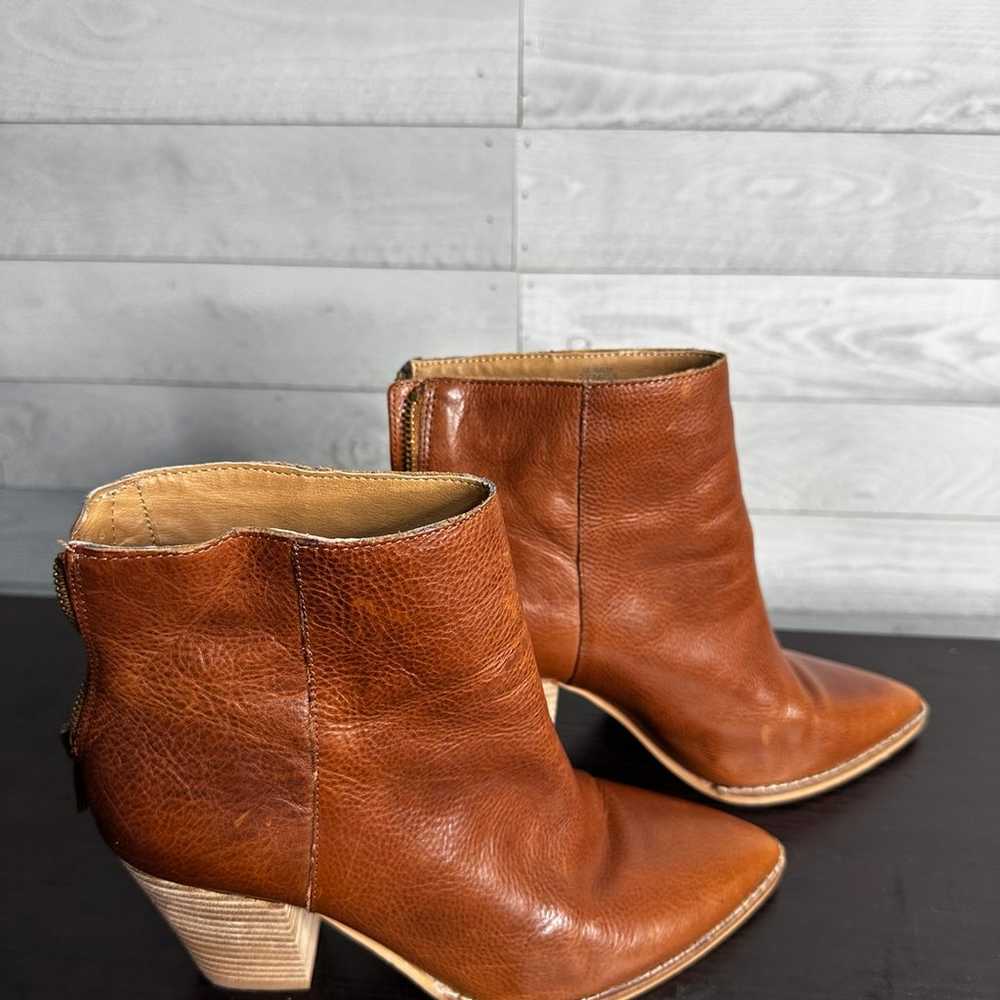 Women's Lucky Brand Adalan Bootie Cognac Women Si… - image 2