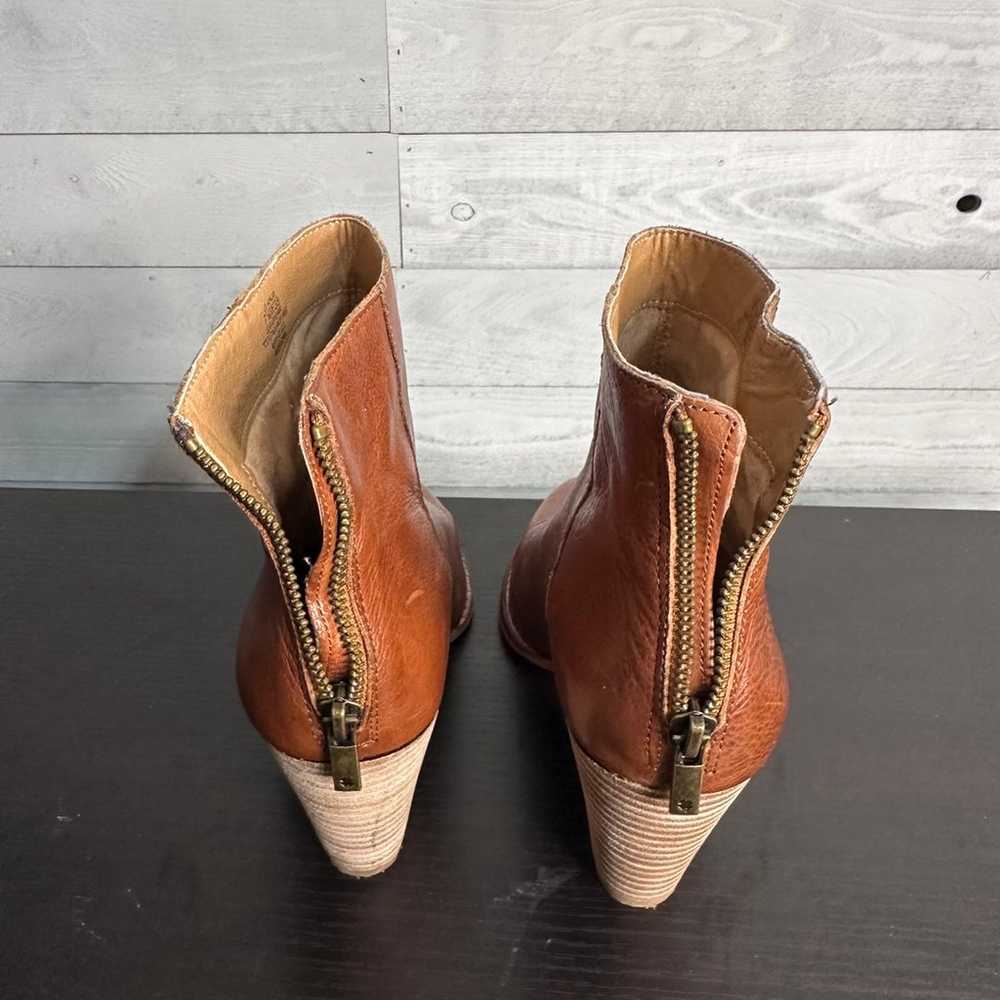 Women's Lucky Brand Adalan Bootie Cognac Women Si… - image 3