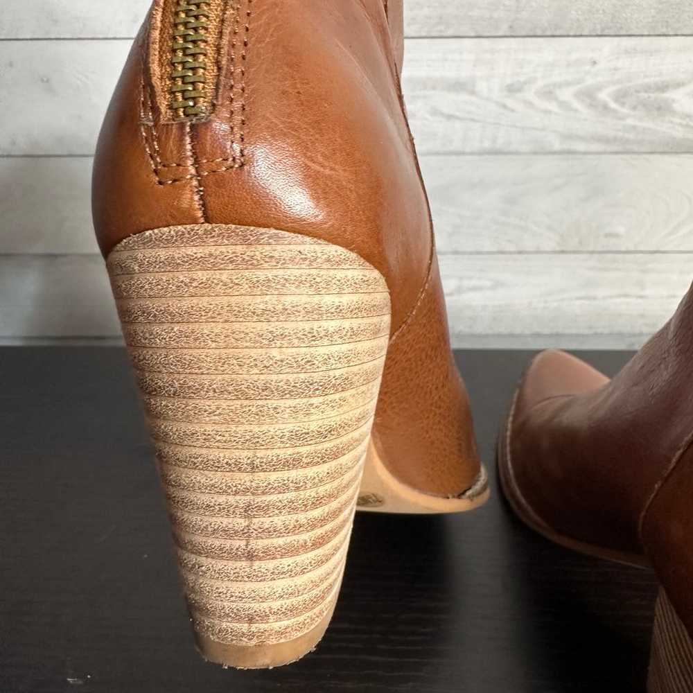 Women's Lucky Brand Adalan Bootie Cognac Women Si… - image 6