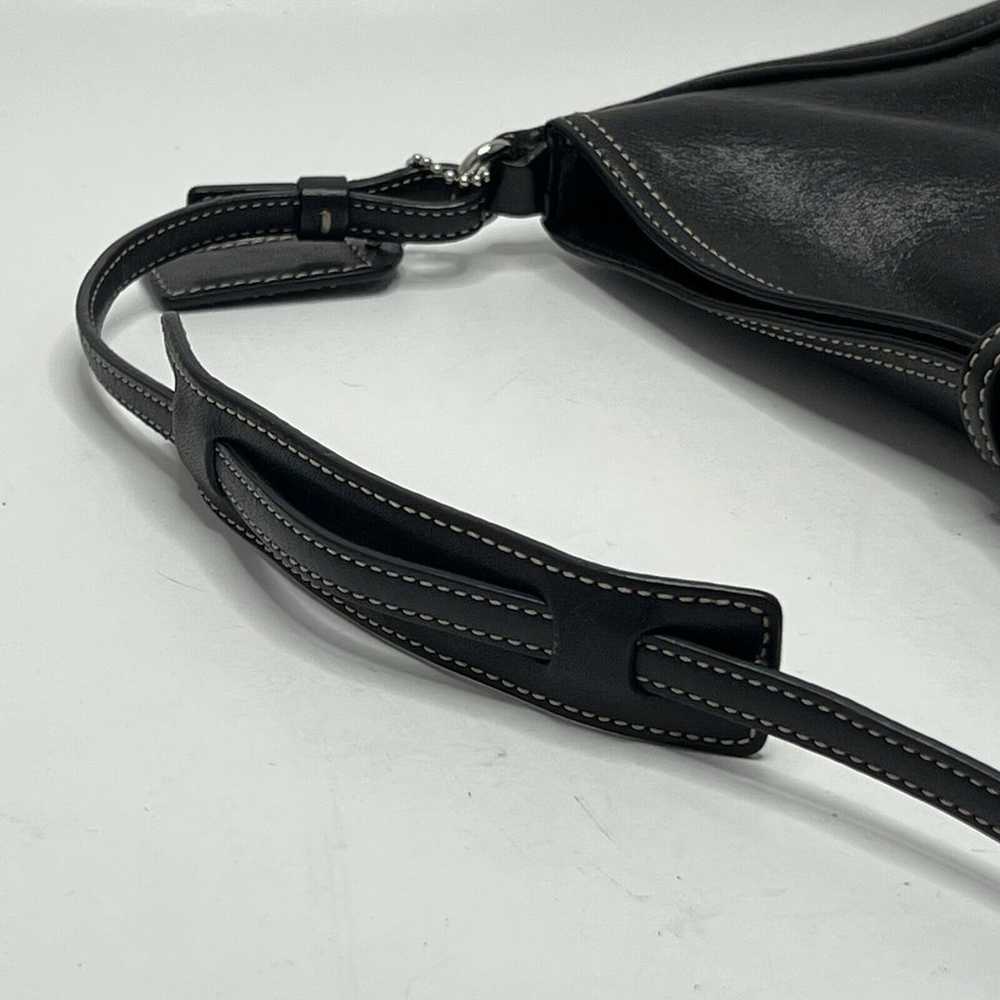 Vtg Y2K Coach Hamilton Hobo 7778 Black Soft Leath… - image 5