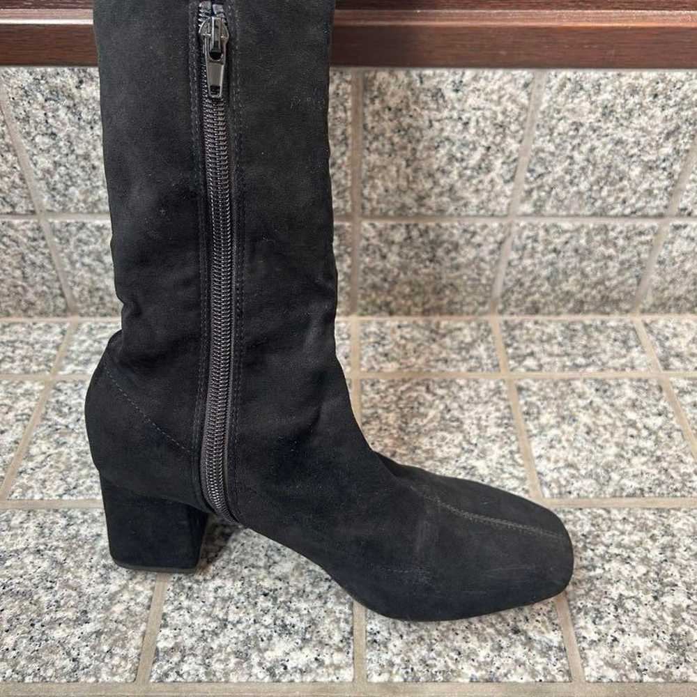 JILL by JILL STUART Round Stretch Boots Black - image 4