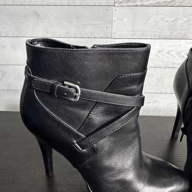 Nine West Ceeceeo  Black Leather Strap Ankle Boot… - image 1