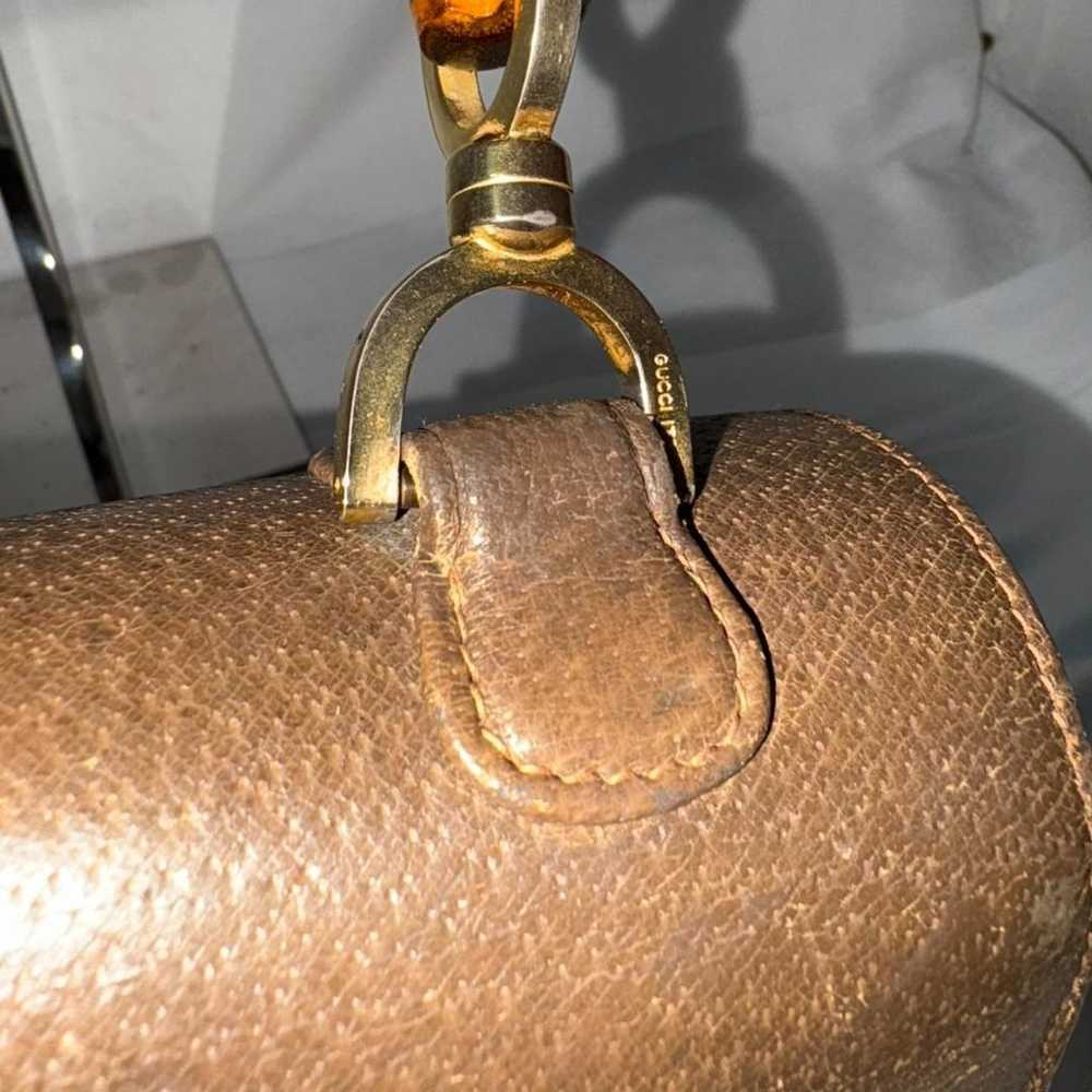 GUCCI Bamboo Pigskin Turn Lock Old Gucci Handbag - image 2