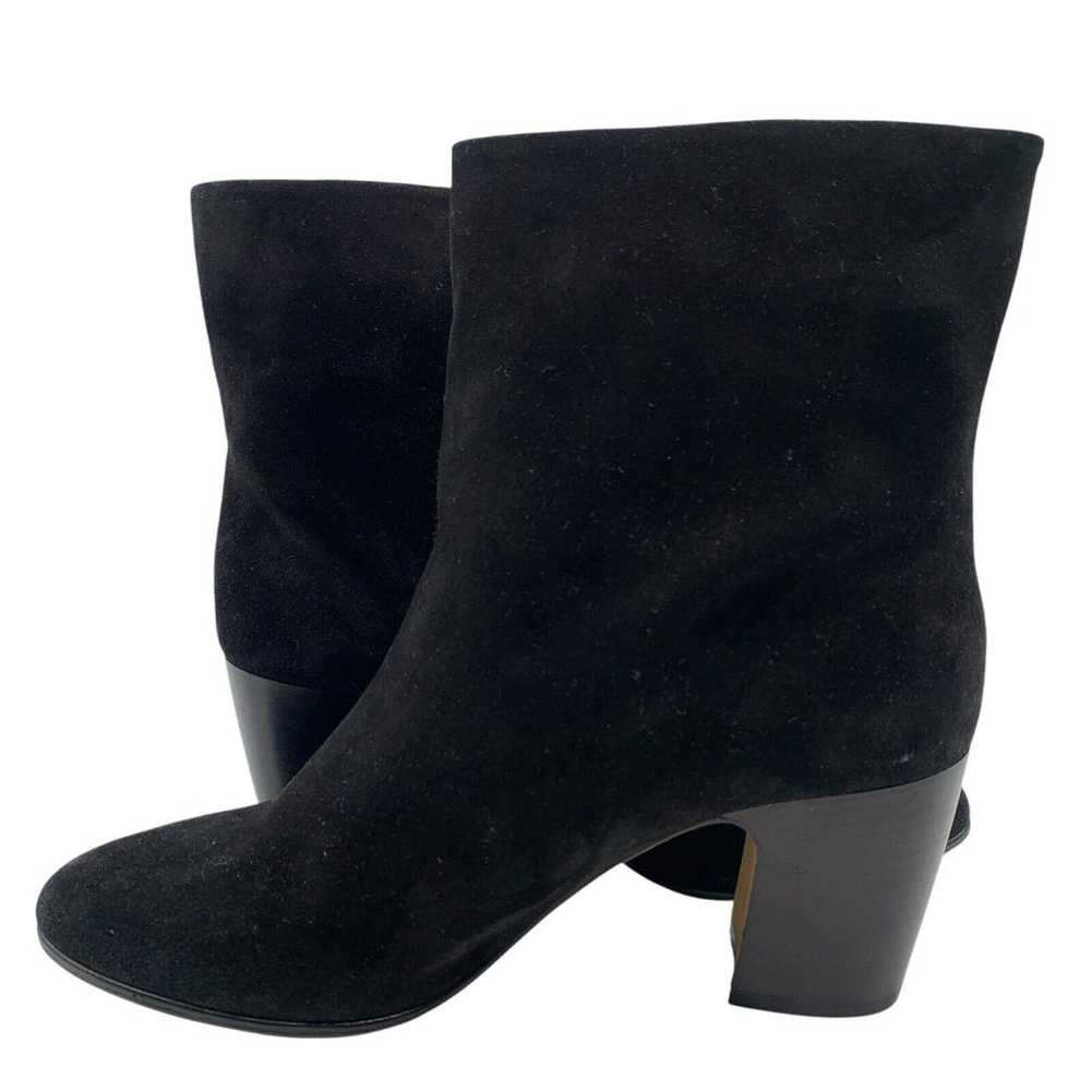 Vince Suede Bootie 10 M Black Boots Ankle Minimal… - image 4