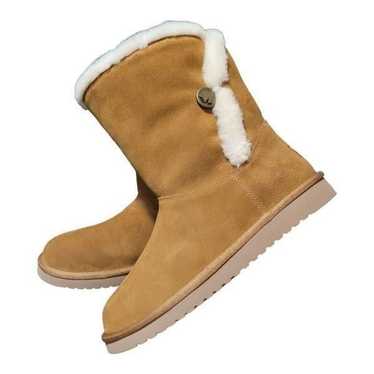 ugg koolaburra suede brown boots w alamie short w… - image 1