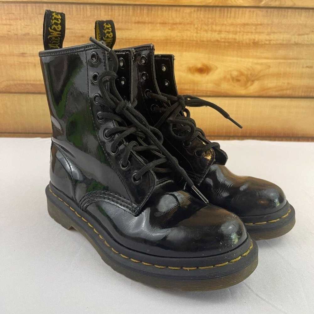 Doc Martens Womens 1460 8 Eye Black Patent Leathe… - image 1