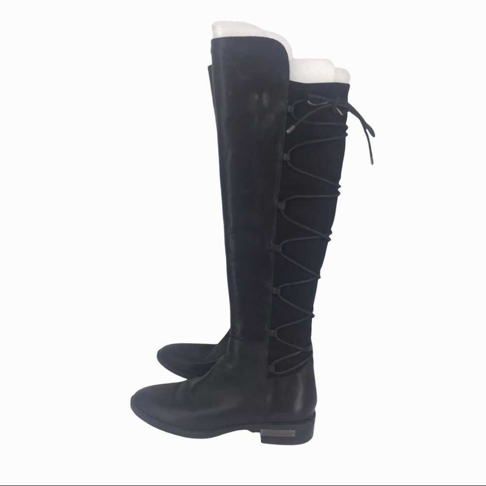 VINCE CAMUTO PARLE STRETCH BLACK LEATHER KNEE HIG… - image 8