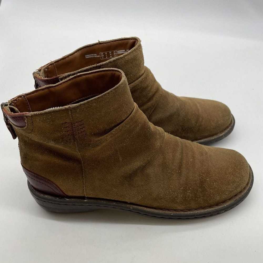 Clarks Slouch Booties Suede Womens Size 8  Brown … - image 5