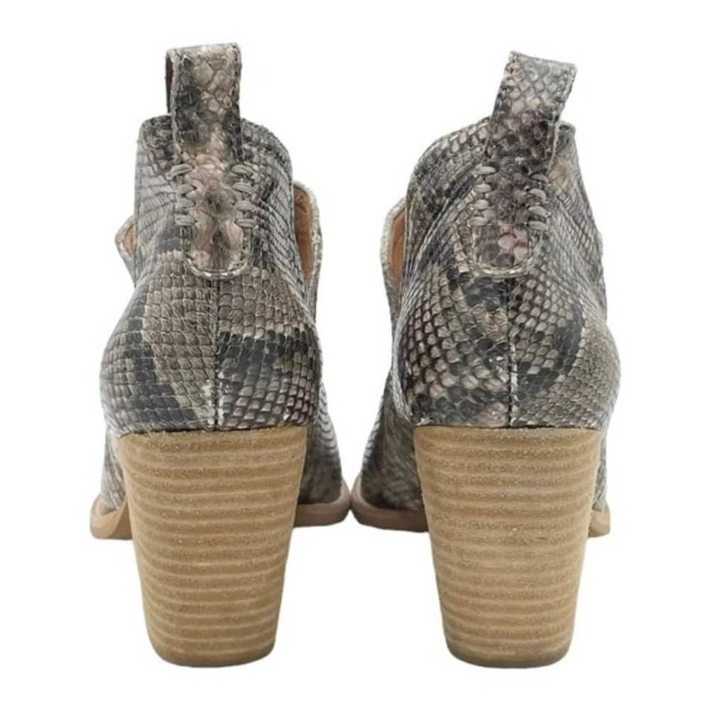 Jeffrey Campbell Rosalee Taupe Gray Snake Print L… - image 10