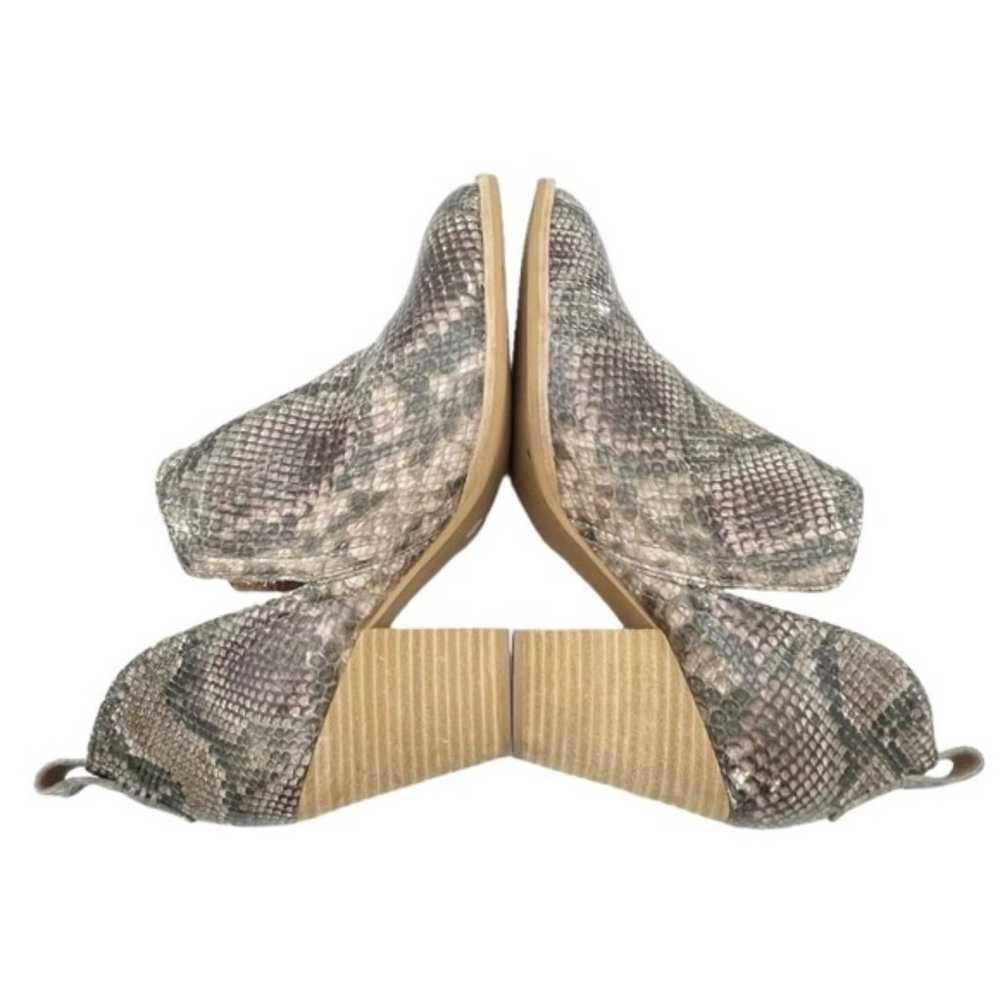 Jeffrey Campbell Rosalee Taupe Gray Snake Print L… - image 12