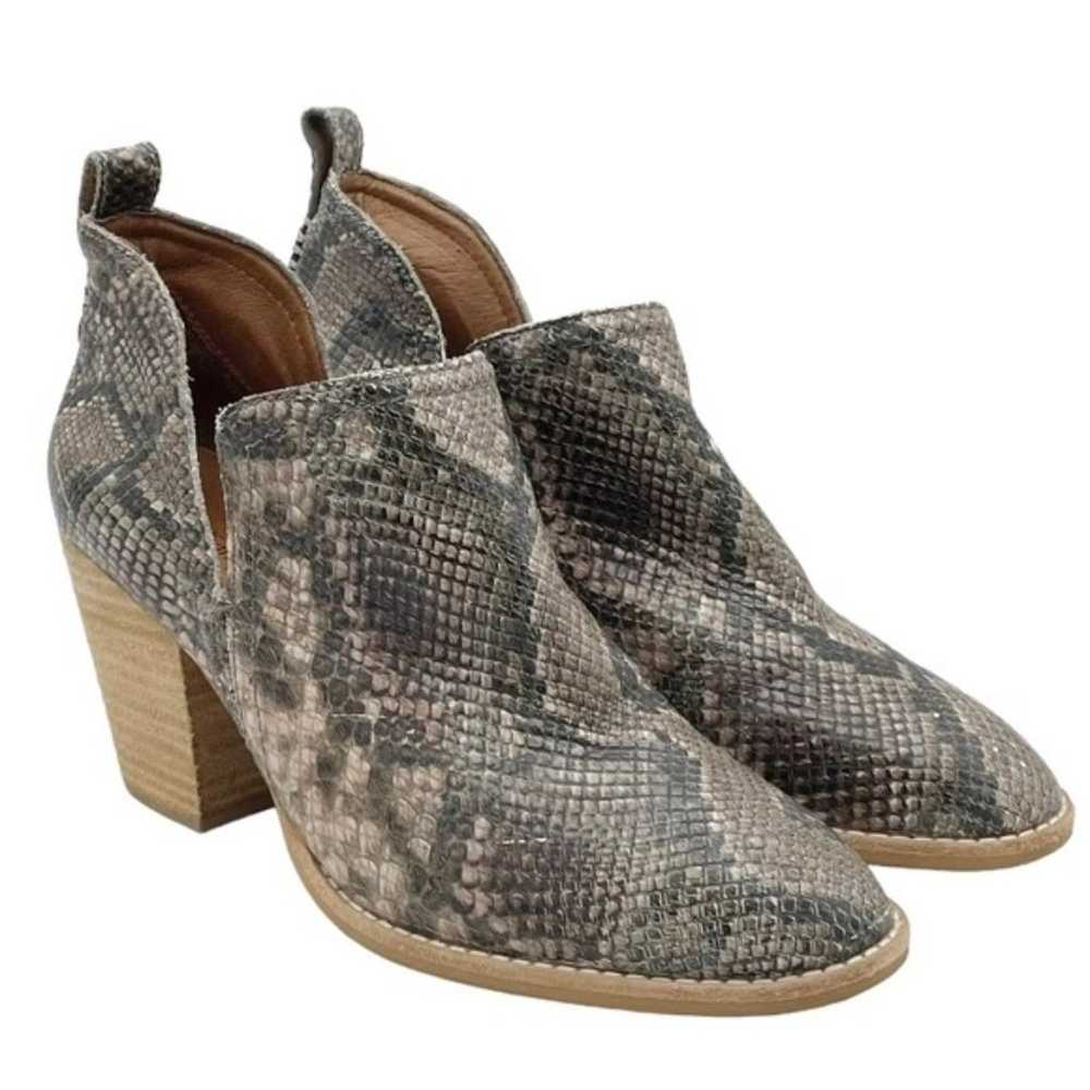 Jeffrey Campbell Rosalee Taupe Gray Snake Print L… - image 7