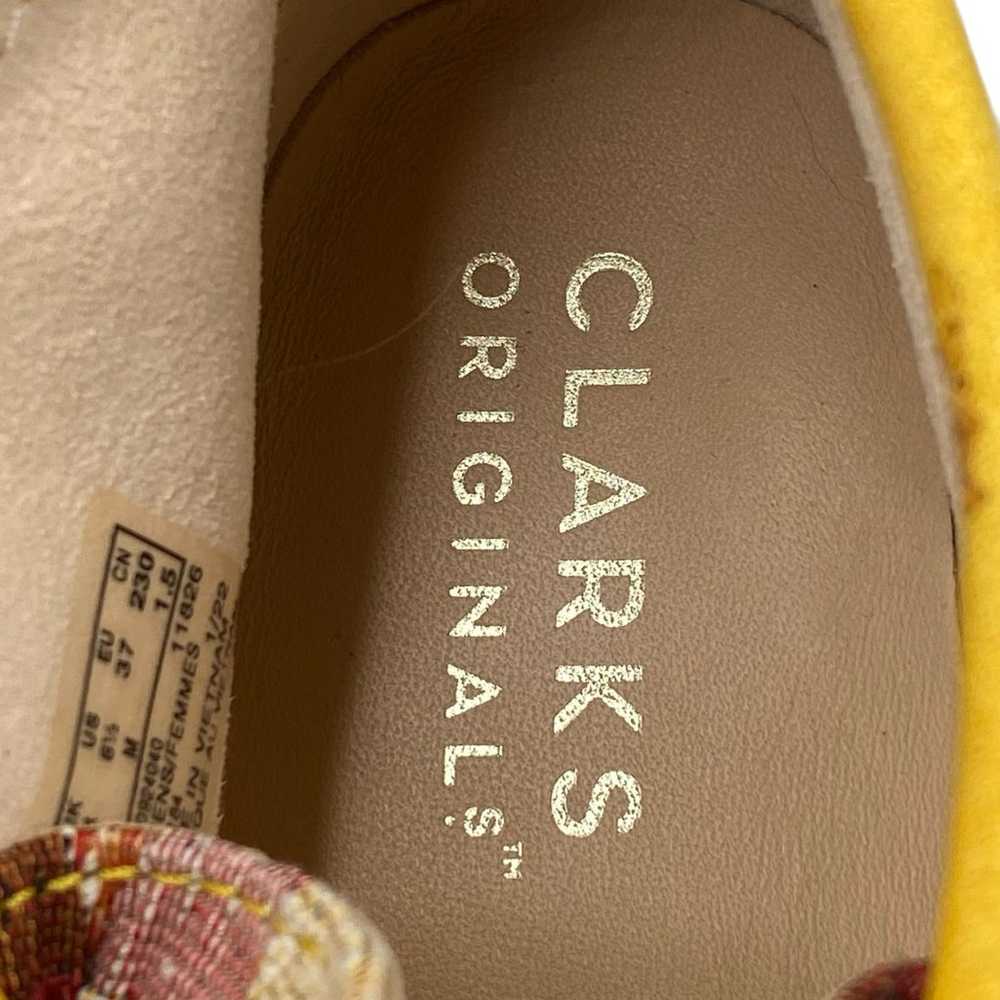 Clarks Women’s Wallabee Yellow Jacquard Lace Up B… - image 12