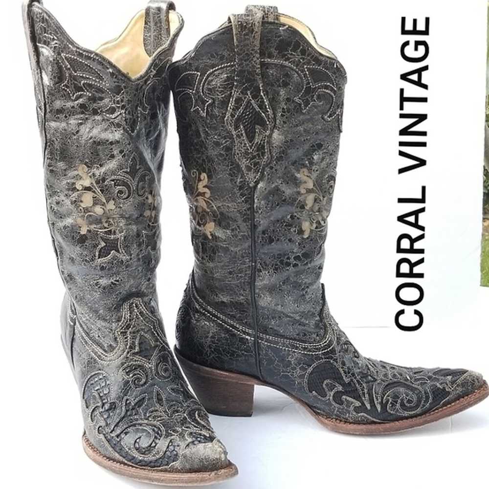 CORRAL Vintage cowboy western cowgirl boots - image 1