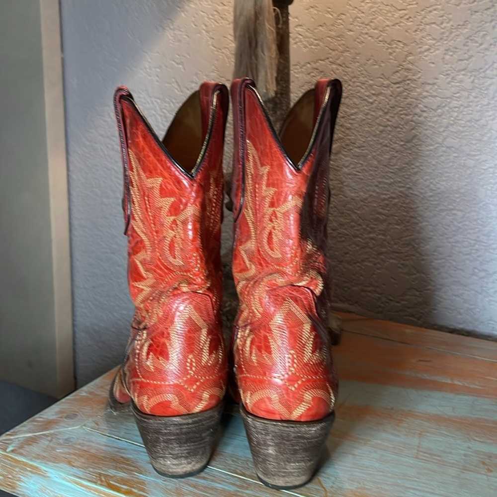 Red corral cowgirl boots - image 2