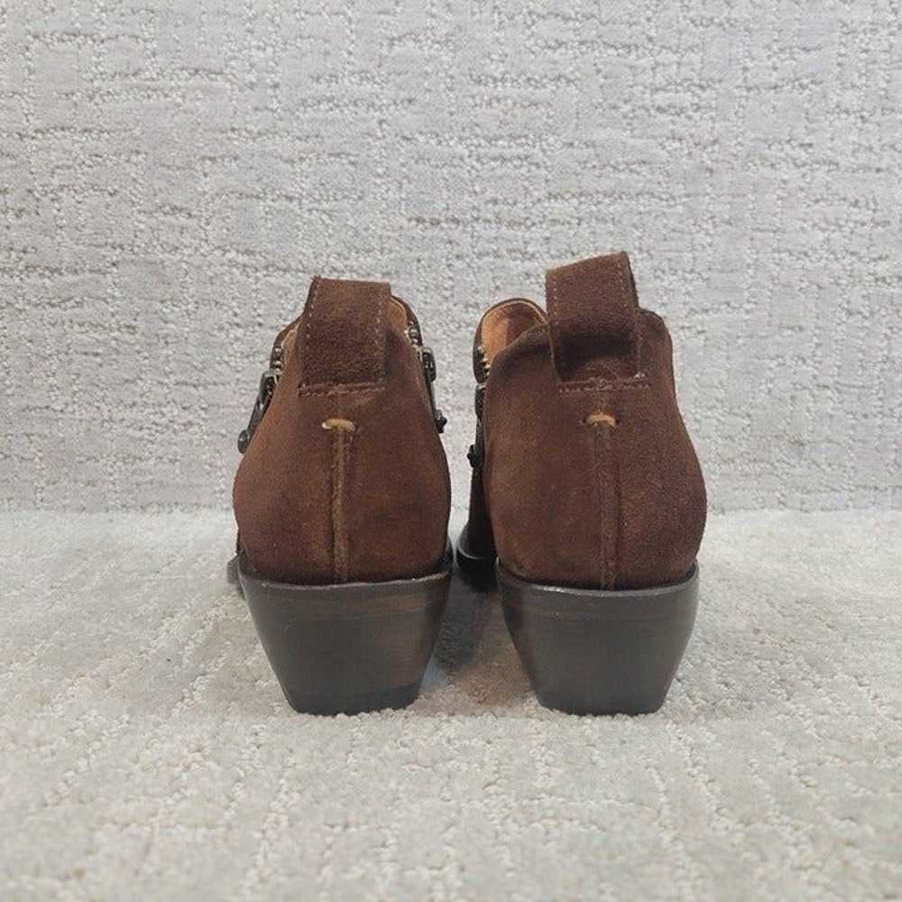 Frye Sacha Moto Shootie Womens Size 7.5B Brown Su… - image 8