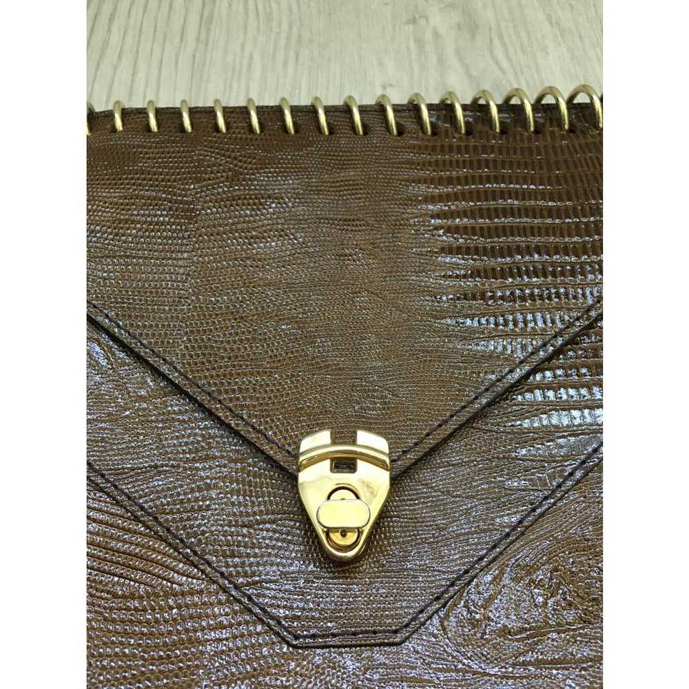 Non Signé / Unsigned Leather handbag - image 10