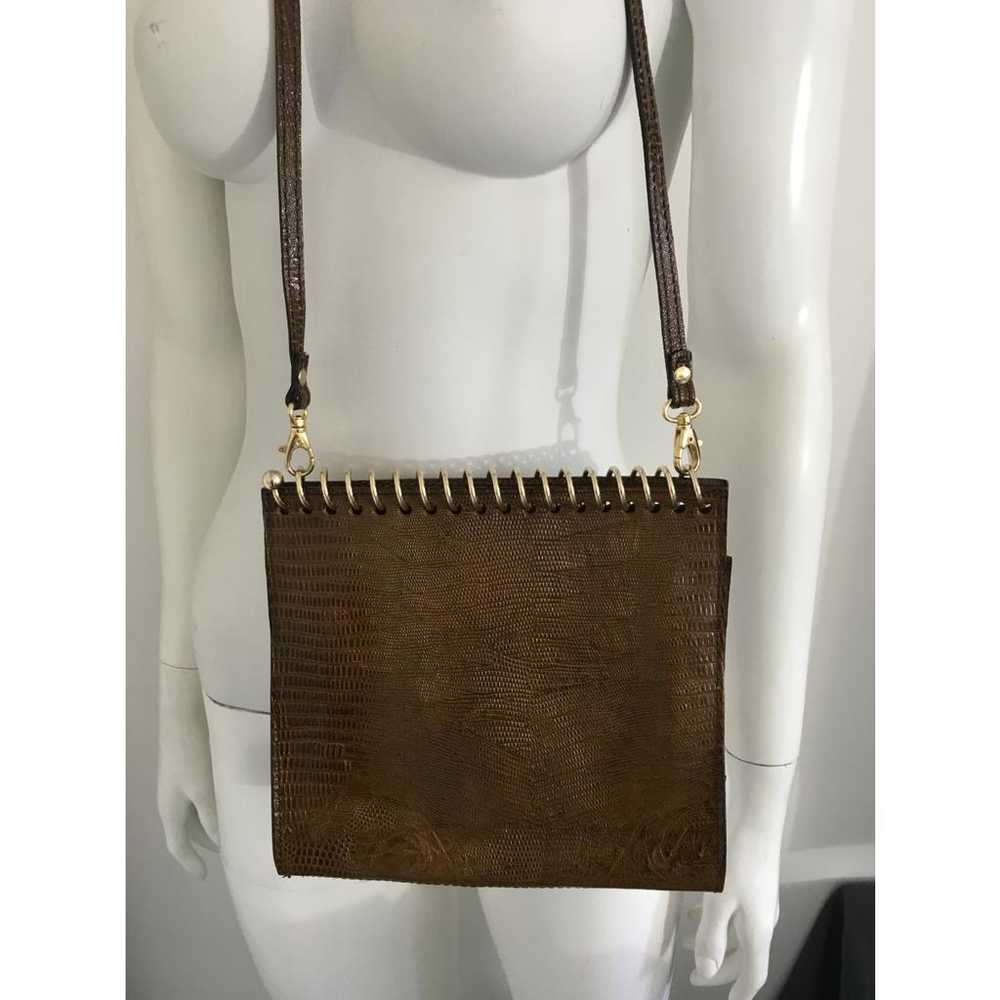 Non Signé / Unsigned Leather handbag - image 7